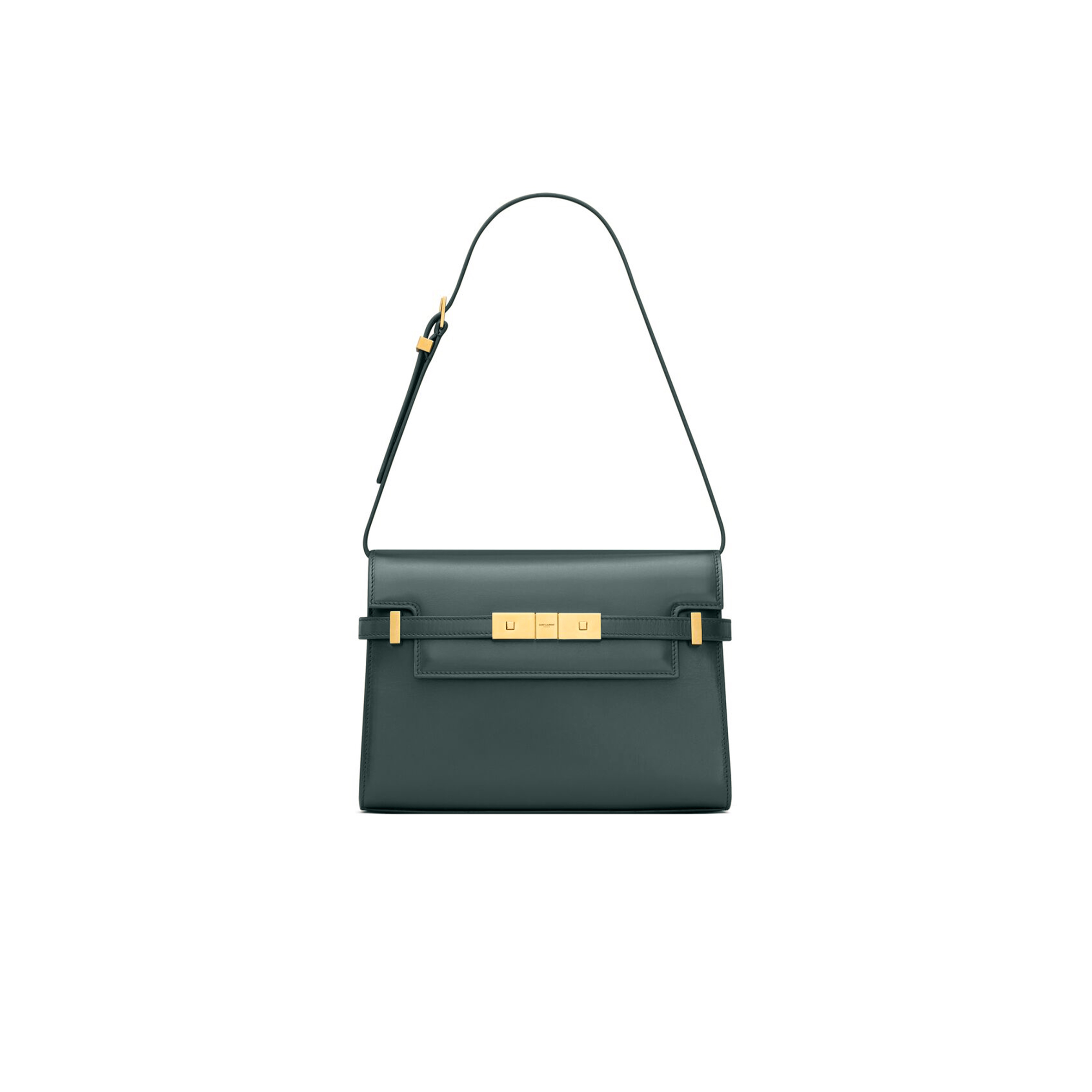 y*l manhattan shoulder bag in box Sa**t Lau*nt leather 5792710sx0w3045 (29*20*7.5cm)